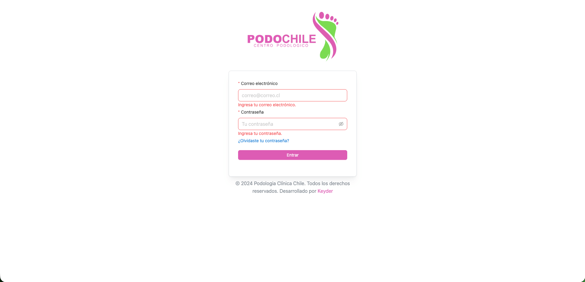 Sistema Fichas Podochile